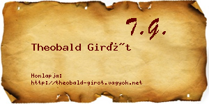 Theobald Girót névjegykártya